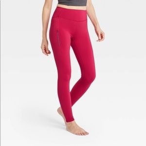 • all in motion red leggings •